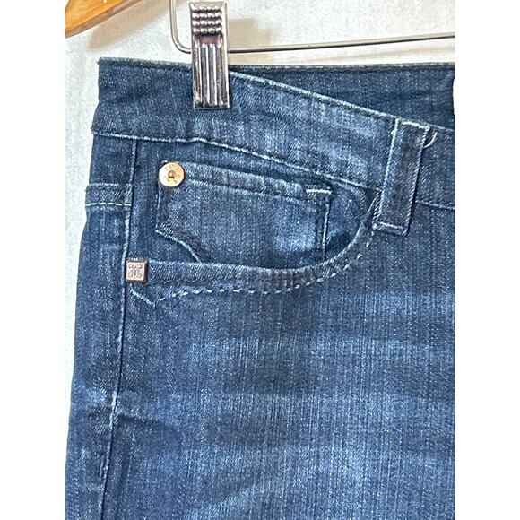 Vintage Union Bay Jeans 7 High Rise Flare Blue Denim Stretch Y2K - Picture 3 of 13